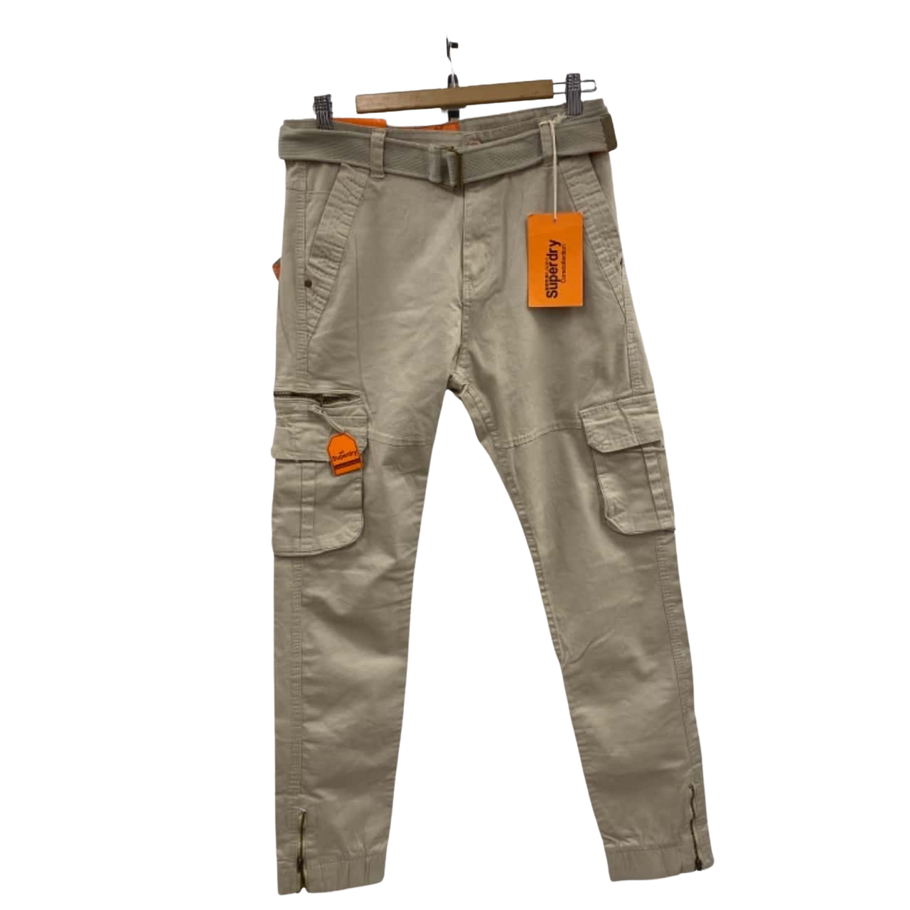 Superdry Cargo / Track Pants Beige / Cream / Khaki / Nude / Olive Size