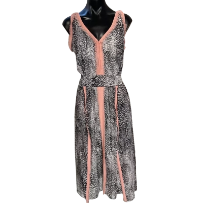 Just Jeans Womens  Size 12 Casual Dress Black  / Pattern / Pink  