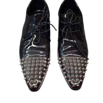 ZU Mens  Size 9.5 Dress shoes Black  