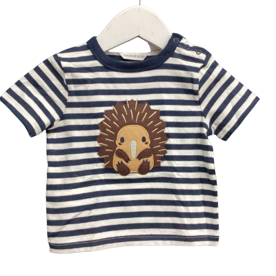 NEW - Country Road Kids  Size 00 T-Shirt Navy Blue / Striped / White 