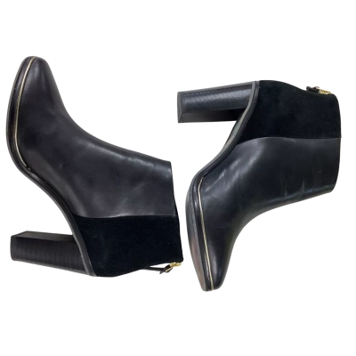 Ted Baker Azaila Black Leather Ankle Boots Size 37 BNWT