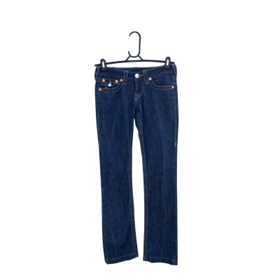 Womens True Religion Size 25 Straight Leg Jeans Blue 