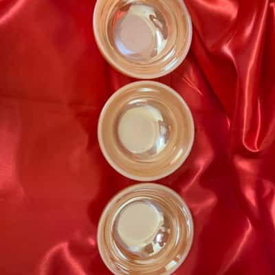 3 Vintage Fire King bowls