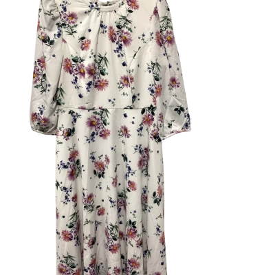 Review Womens  Size 10 Work Dress Floral / White 