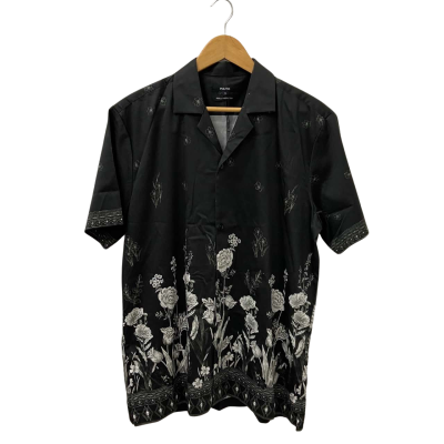 Politix Mens Size XL Short Sleeve Shirt Black  