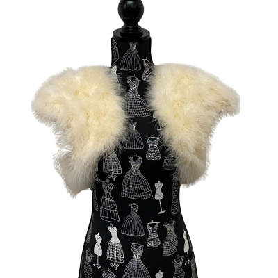  Nicolina Feather Marabou Bolero/Shrug - Small Size