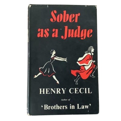 Vintage Book.  1st Edition, Sober as a Judge by Henry Cecil.