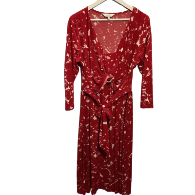  Womens  Size 14 Casual Dress Pattern / Red 
