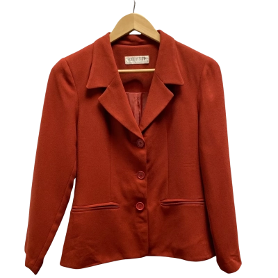 Cue  Design Womens  Size 8  Burnt Orange Blazer