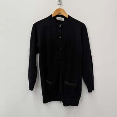 Vintage Scott & Castle Lambswool Cardigan - Size M Black  