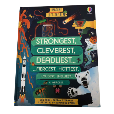 Strongest, Cleverest, Deadliest....Fiercest, hottest, & Weirdest. - Usborne Lift the Flap Book NEW