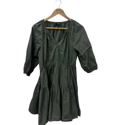 Basque Womens  Size 10 Midi Dress Green 