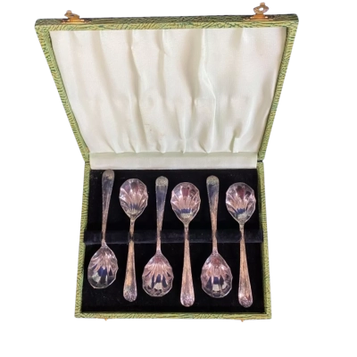 Six Silver Plated Spoon Set