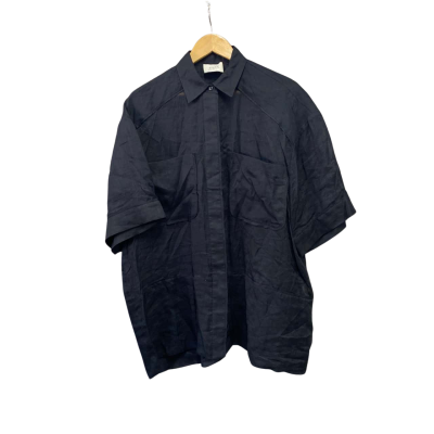 Dissh Womens  Size 10 Oversized Short Sleeve Shirt Black  