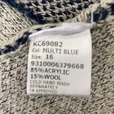 Caroline Morgan Womens  Size 16 Cardigan Blue / Grey 