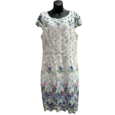 CAROLINE MORGAN Size 14 Lace Trim Dress