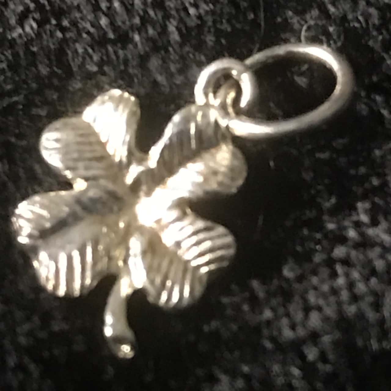 Prouds the Jewellers Womens Bracelet Silver Shamrock Charm 1 cm across