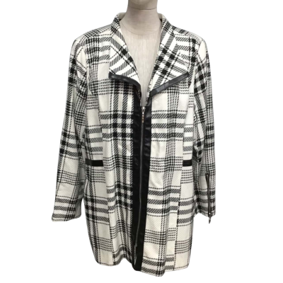 NEW Liz Jordan  Size 18 Winter Jacket Black  / White 