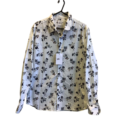 BNWT Yd. Men's Size XL Photographic Floral Slim Shirt Multicoloured  