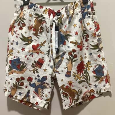 Dangerfield Mens Size 32 Cream Swim Shorts
