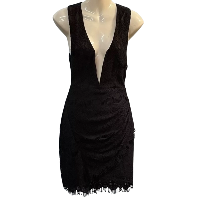 Paradisco Womens Size 10 Bodycon/Mini Dress Black