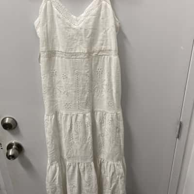 Just Jeans Womens  Size 8 Casual Dress White 