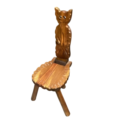 Brutalist Spanish Tripod Folding Cat Chair 1960’s