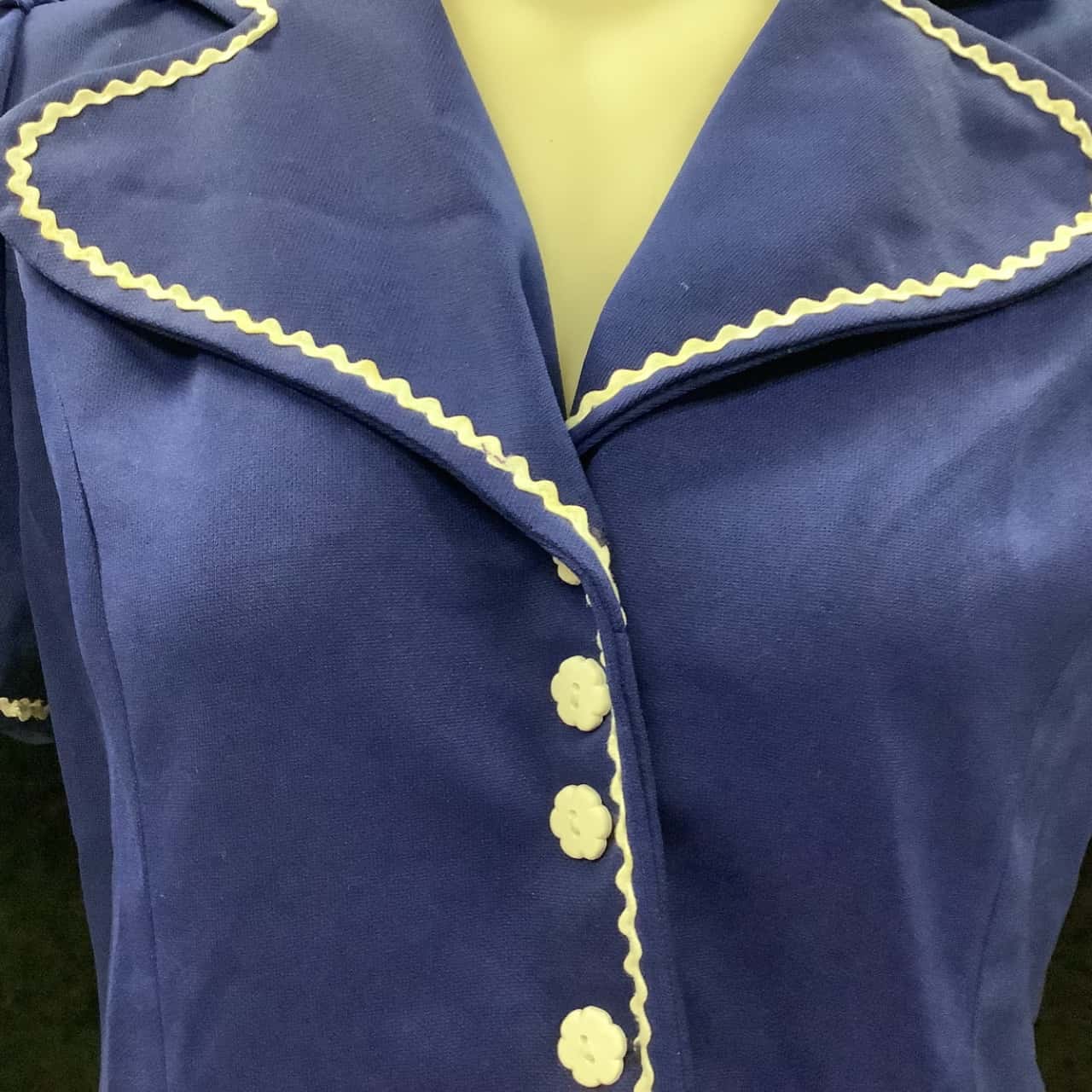 Vintage Size 20 Navy Blue Matching Skirt and Top(s)