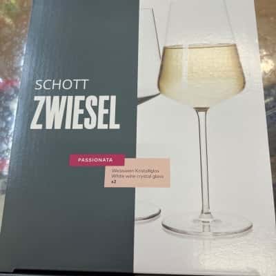 Schott Zwiesel white wine crystal glass x2 