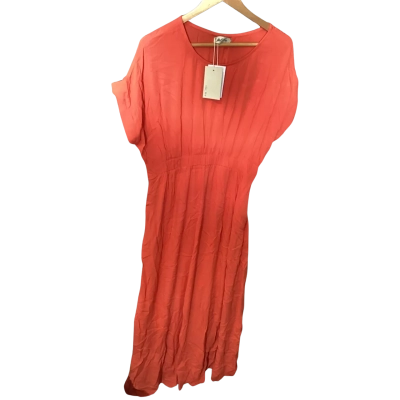  Womens Eb & Ive Size XS Casual Dress Orange 