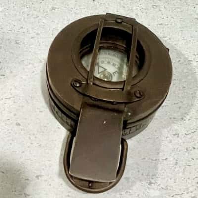Vintage Style Brass Military Prasmatic Compass