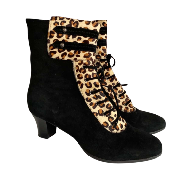 Easy Living Footwear leather Womens  Size 40 Animal print / Black  