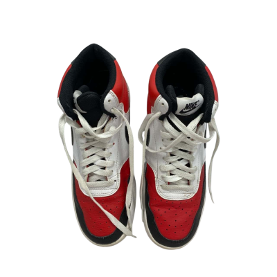 Mens Nike Court Vision Mid University Red/ Black size 8us 