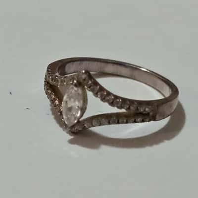  Womens Sterling Silver Ring 925