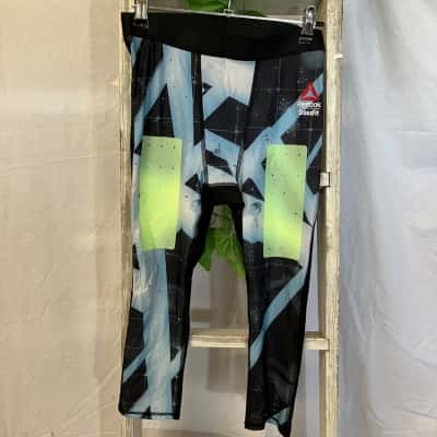 Reebok Womens  Size M Bike CrossFit Compression 3/4 leggings Multicoloured 