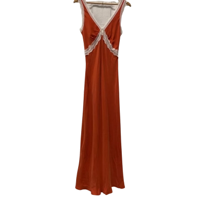 Petal + Pup Womens  Size M Cocktail Dress / Midi Dress Cream / Orange 