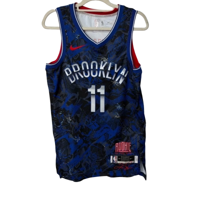 Nike Brooklyn Irving  Size M Jersey Navy Blue 