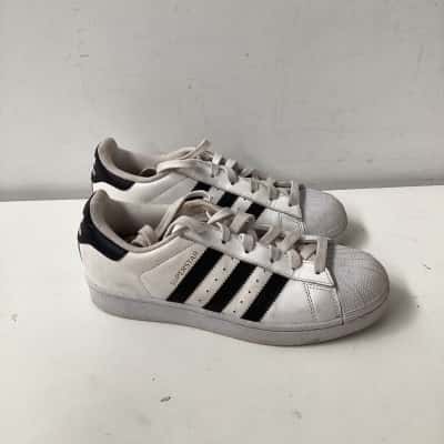 Adidas Superstars Size US 4 Sneakers Black/White