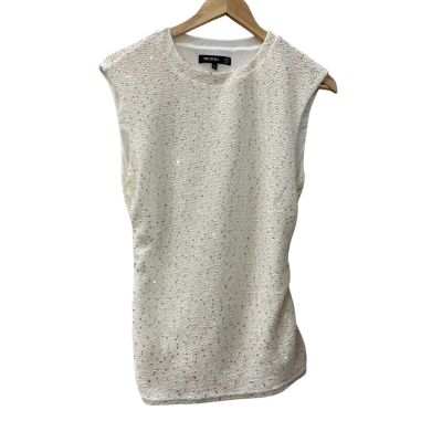 Decjuba Womens  Size M Sleeveless Top Off White 