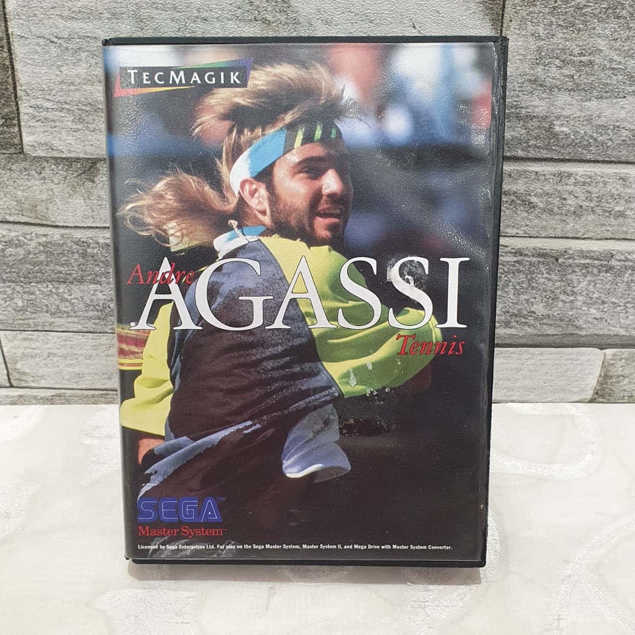 Jeu Vidéo Andre Agassi Tennis - Sega Master System, PAL EUR, Avec Notice, Bon état