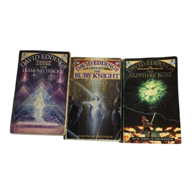 The Diamond Throne, The Ruby Knight & the Sapphire Rose Books by David Eddings