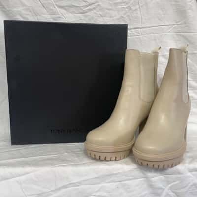 Tony Bianco Womens  Size 7 Boots Cream 