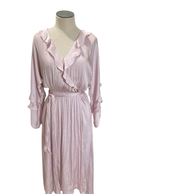 Leona Edmiston Pale Pink Wrap Over Dress Size 10