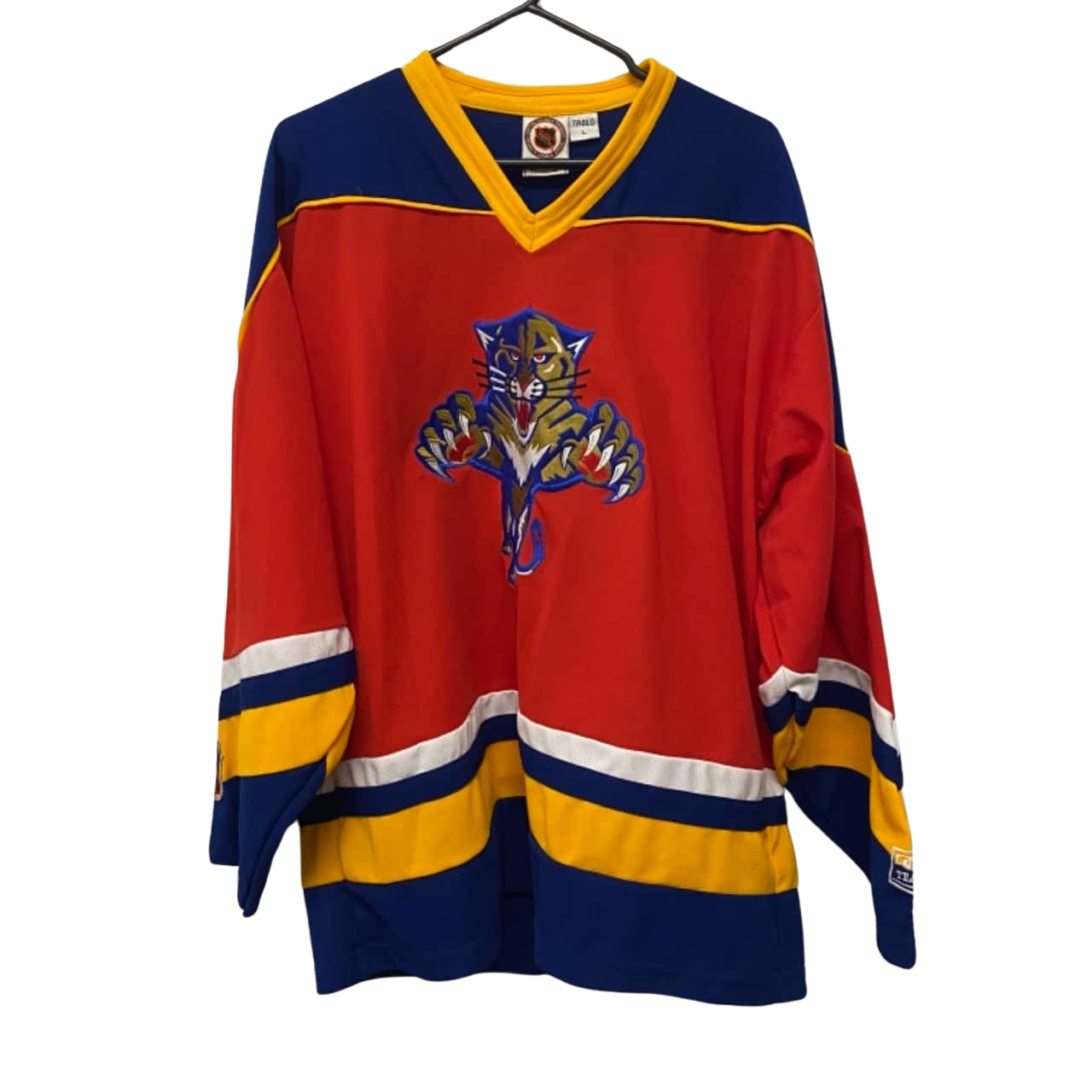 90s Florida Panthers NHL 33 jersey Campri Teamline Mens Size L