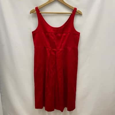 Saba Women's Silk Blend Dress Size 10 Red 
