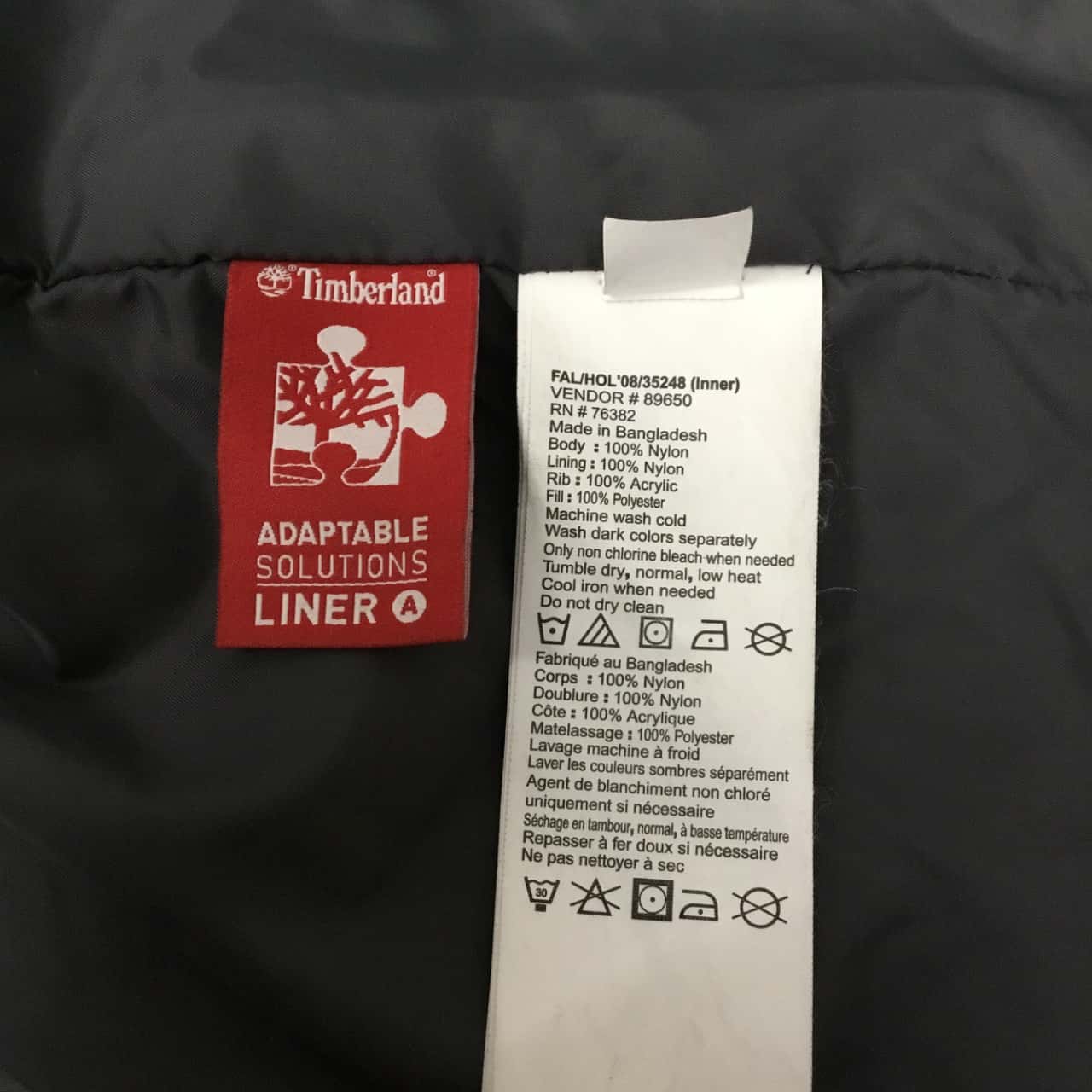 timberland vendor jacket 89650
