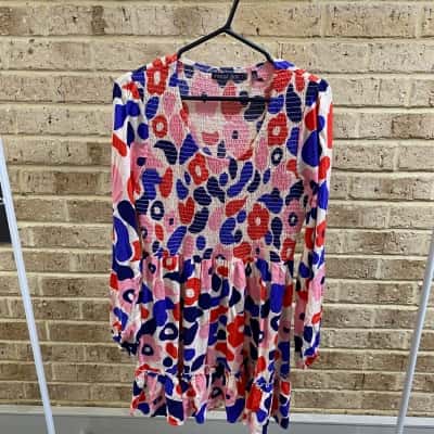 Mister Zimi Womens colourful patterned dress Size 10 