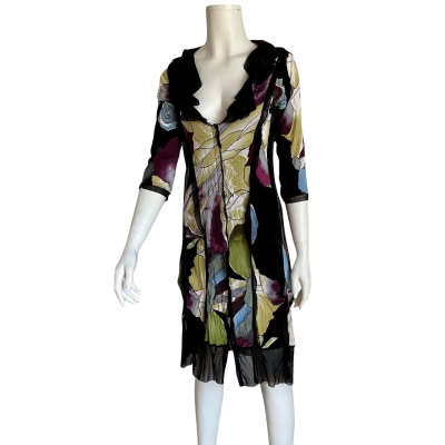 Motto Size 8 Cocktail Dress Black  / Abstract