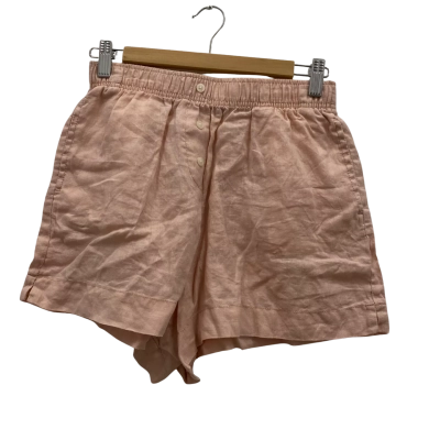 Nude Lucy Women's 100% Linen Shorts Size S Light Pink  