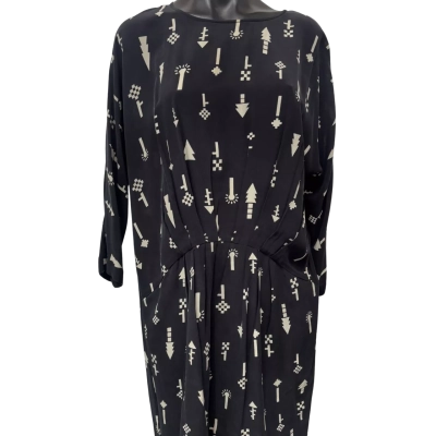 Gorman Womens  Size 10 Shirt Dress Black  / Cream 